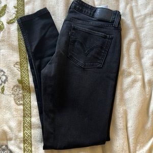 Levi’s 535 Super skinny black jeans